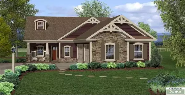image of small ranch house plan 4511
